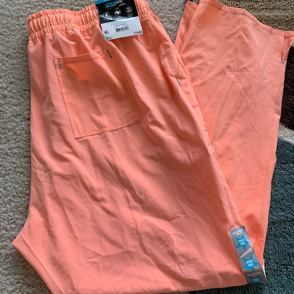 Scrub Star peach-orange scrub pant